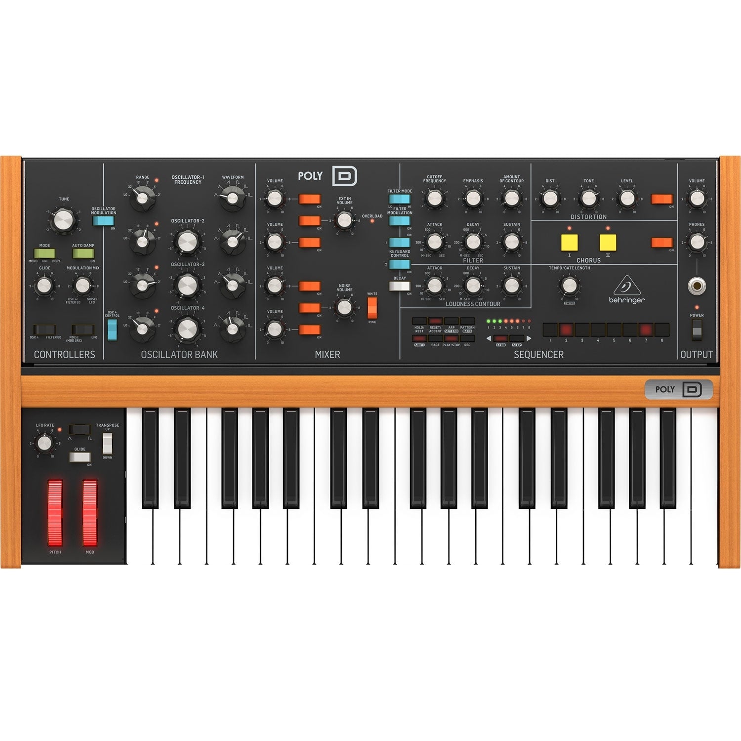 鍵盤楽器 Behringer POLY D Behringer Poly D Analog Polyphonic Synthesizer – Vintage King