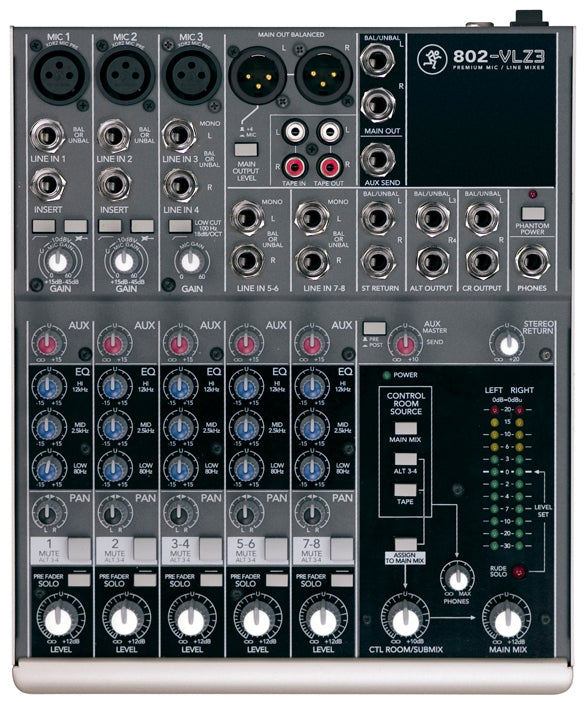 MACKIE 802-VLZ3 アナログミキサー Mackie 802-VLZ3 – Vintage King