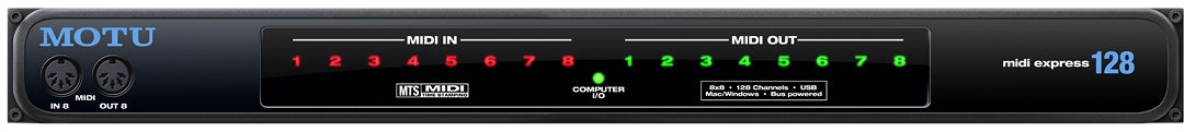MOTU MIDI Express 128 本体 MOTU MIDI Express 128 - MIDI 128 - MOTU MIDI Express 128 USB MIDI