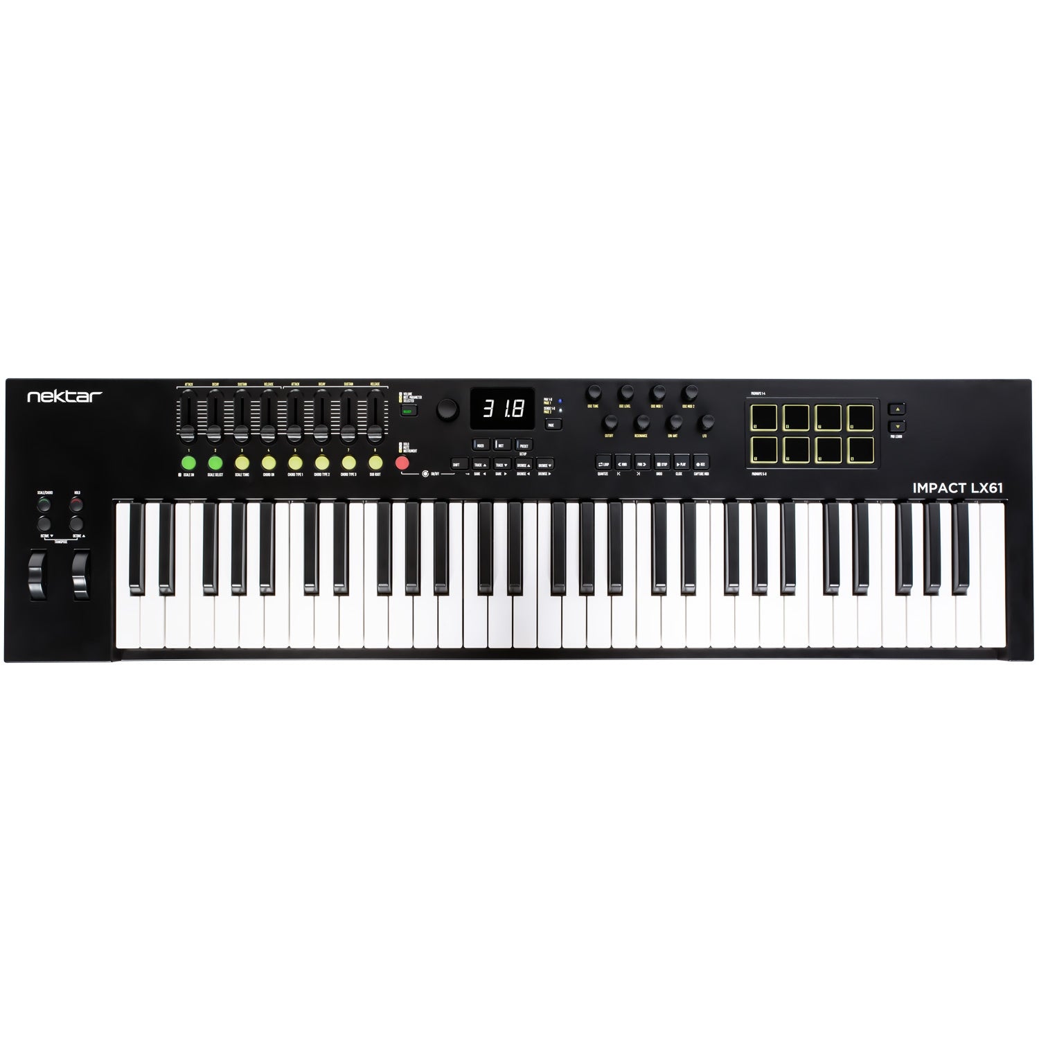 Nektar Impact LX61 mk3 61-Key Keyboard Controller – Vintage King