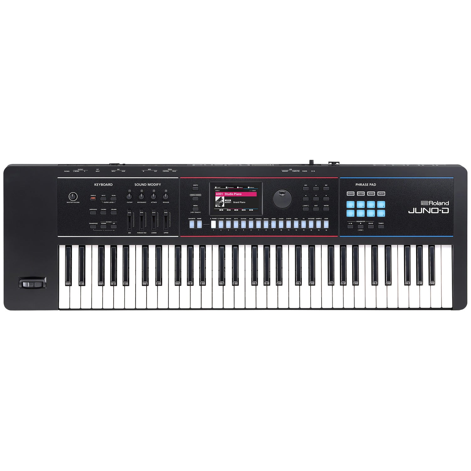 Roland JUNO-D6 61鍵 Roland JUNO-D6 61-Key Keyboard Synthesizer – Vintage King