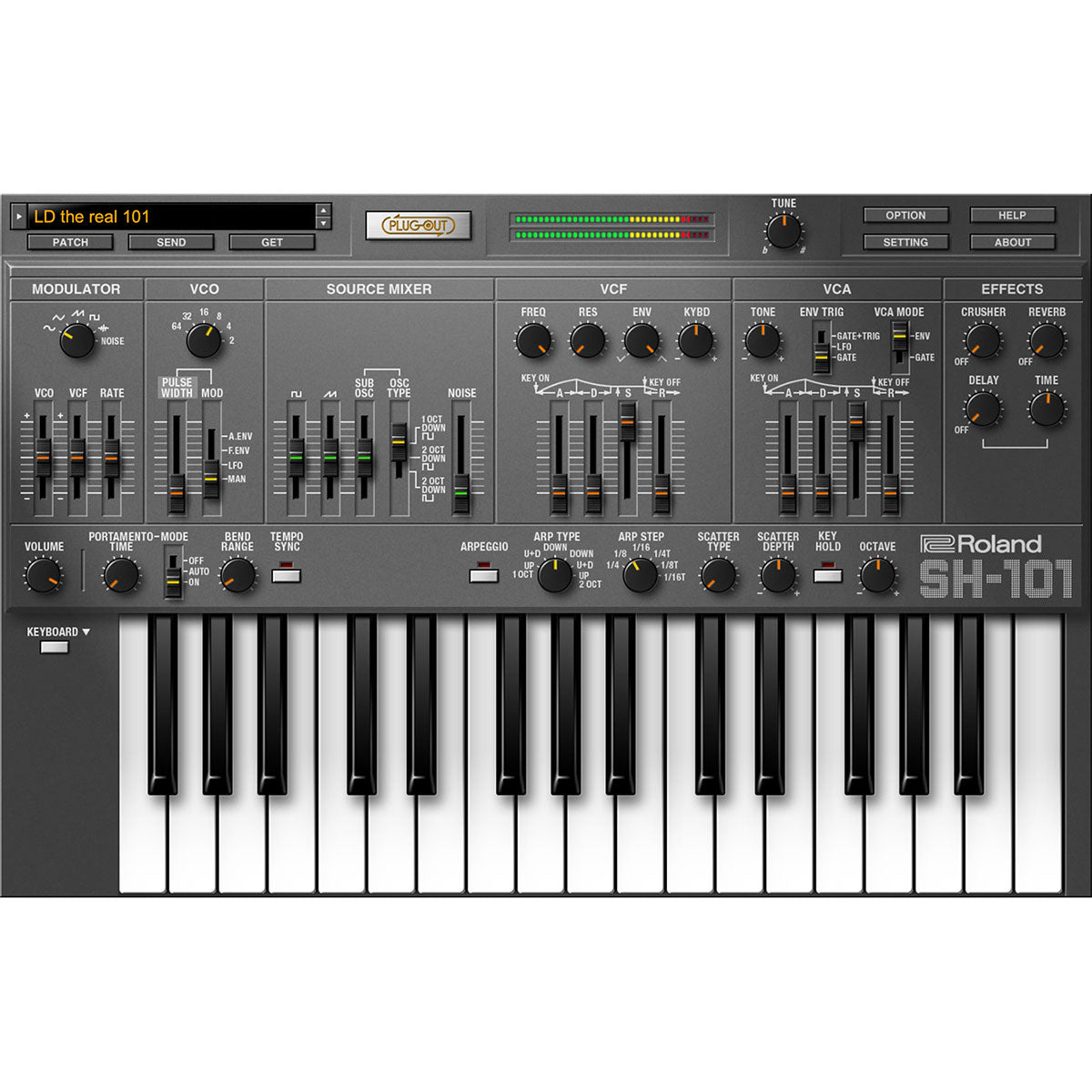 Roland SH-101 Software Synthesizer - Electronic Delivery – Vintage