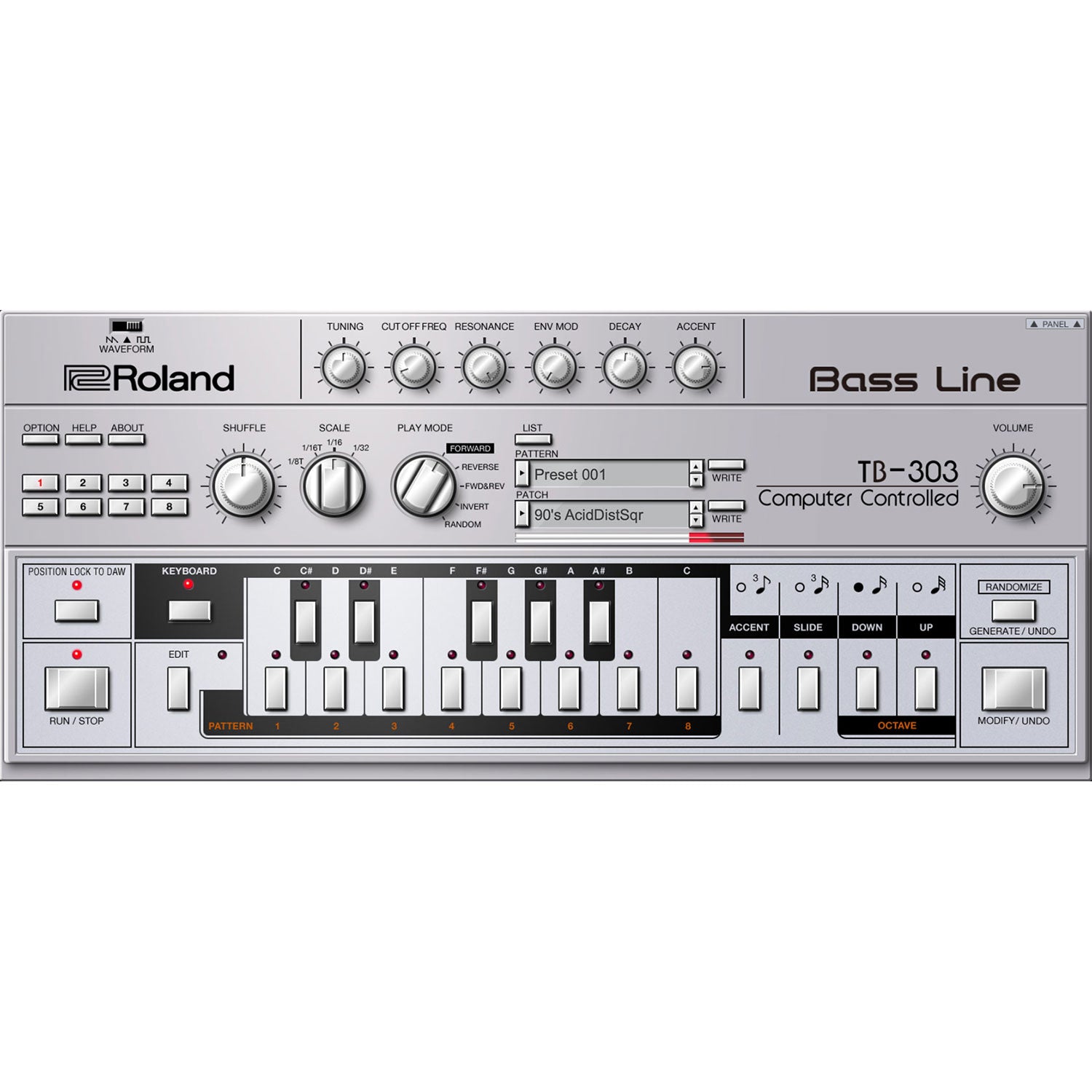 Roland TB-303 Software Bass Line Synth - Electronic Delivery