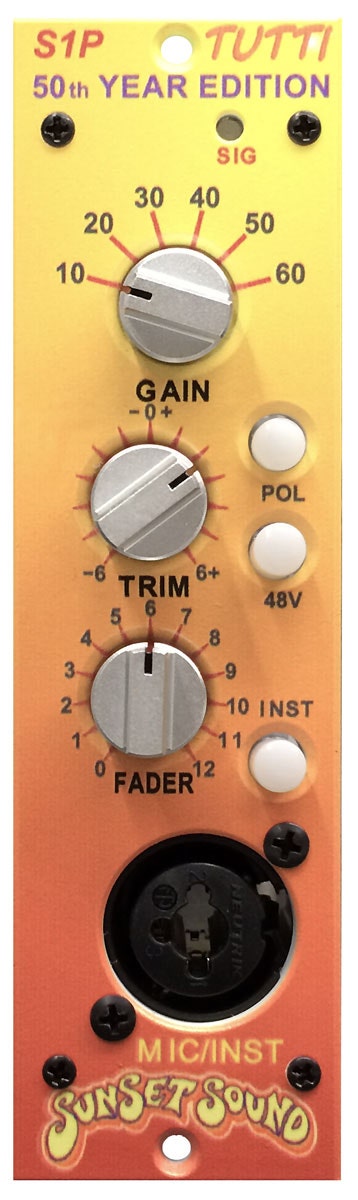 Sunset Sound S1P Tutti 500 Series Mic/Instrument Preamp – Vintage King