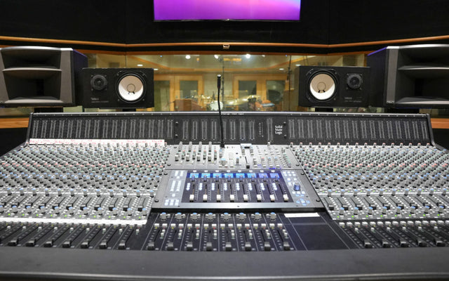 Vintage King Outfits Ocean Way Nashville & Belmont University With SSL Origin Consoles