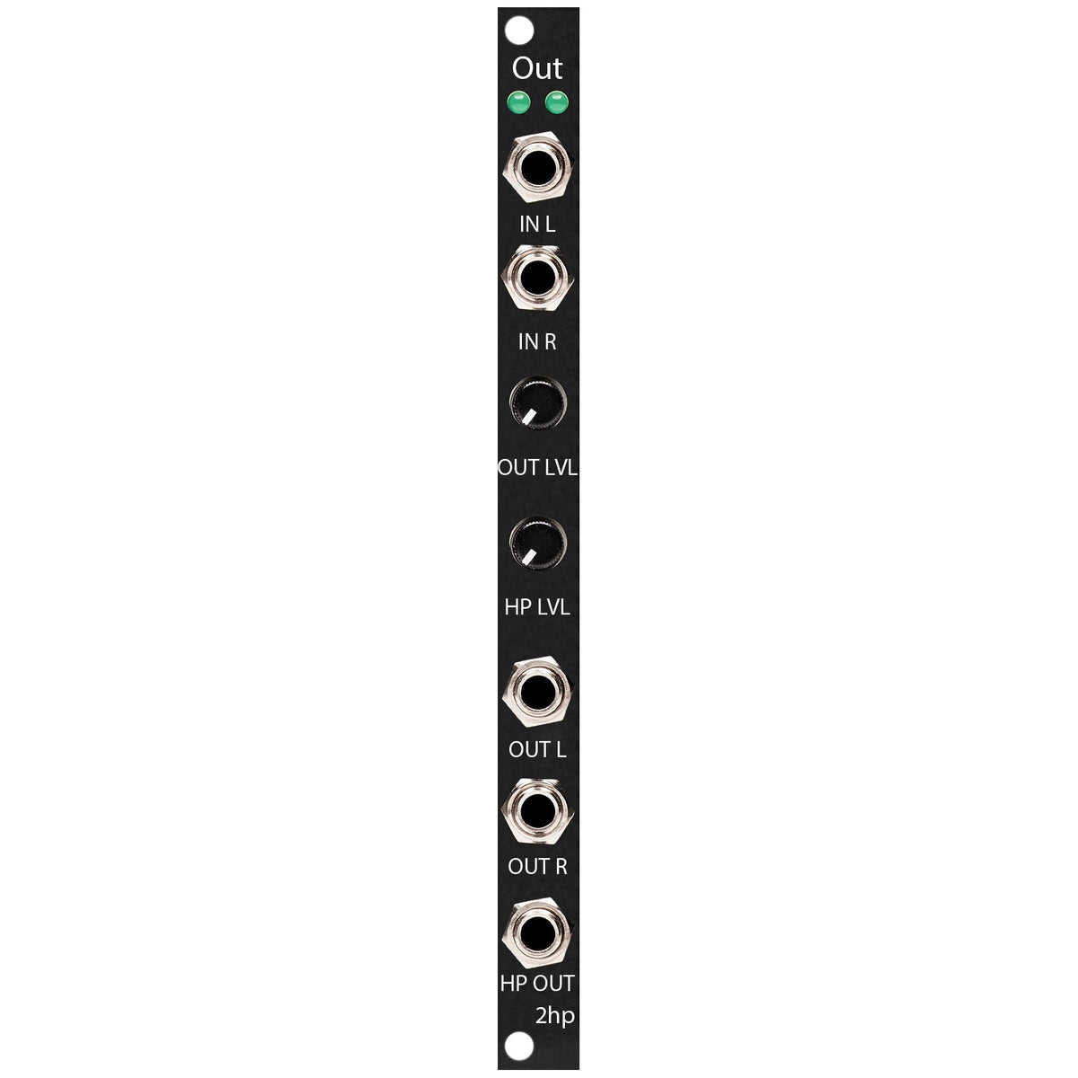 2hp Out Stereo Line Out and Headphone Amplifier Module - Black