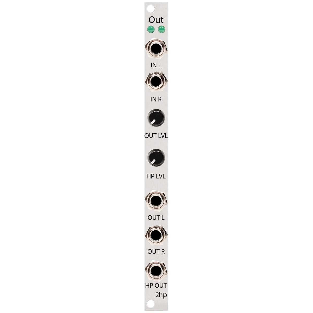 2hp Out Stereo Line Out and Headphone Amplifier Module - Silver