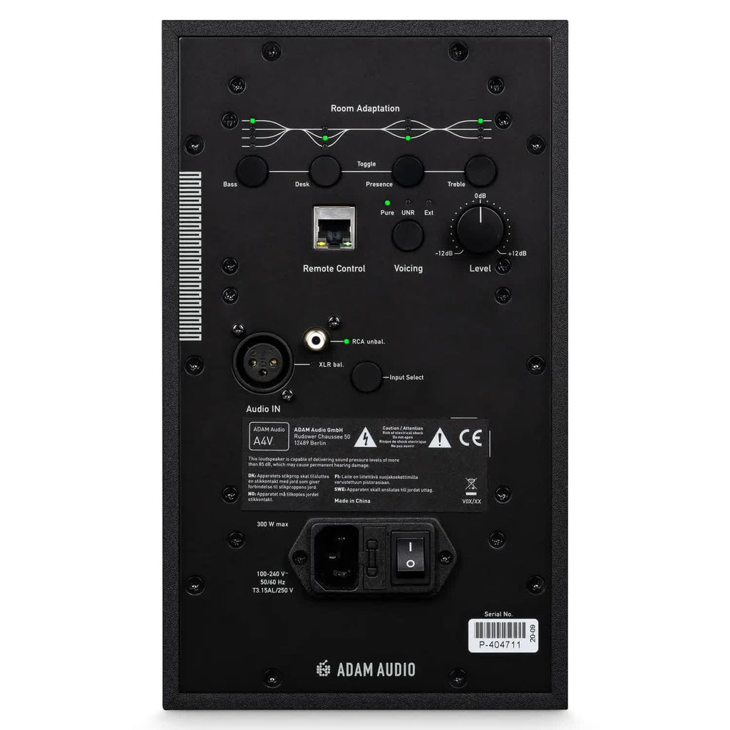 ADAM Audio A4V 4" 2-Way Active Studio Monitor - Single