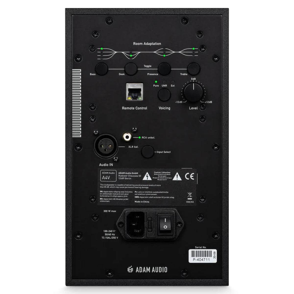 ADAM Audio A4V 4" 2-Way Active Studio Monitor - Single