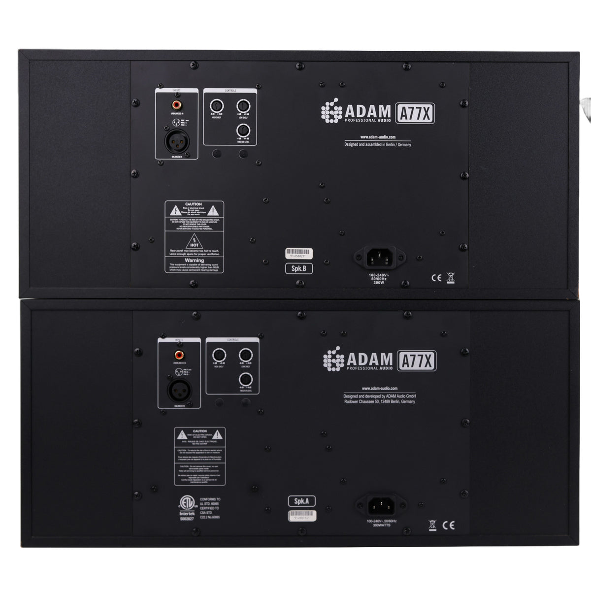 ADAM Audio A77X 3-Way Active Studio Monitor - Pair #P-255113/P-258821 (Used)