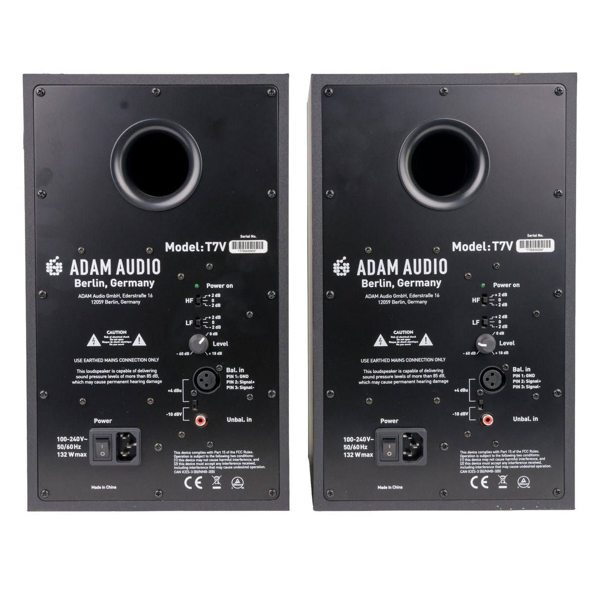 ADAM Audio A7V 7" 2-Way Active Studio Monitor - Pair #0264/0905 (Used)
