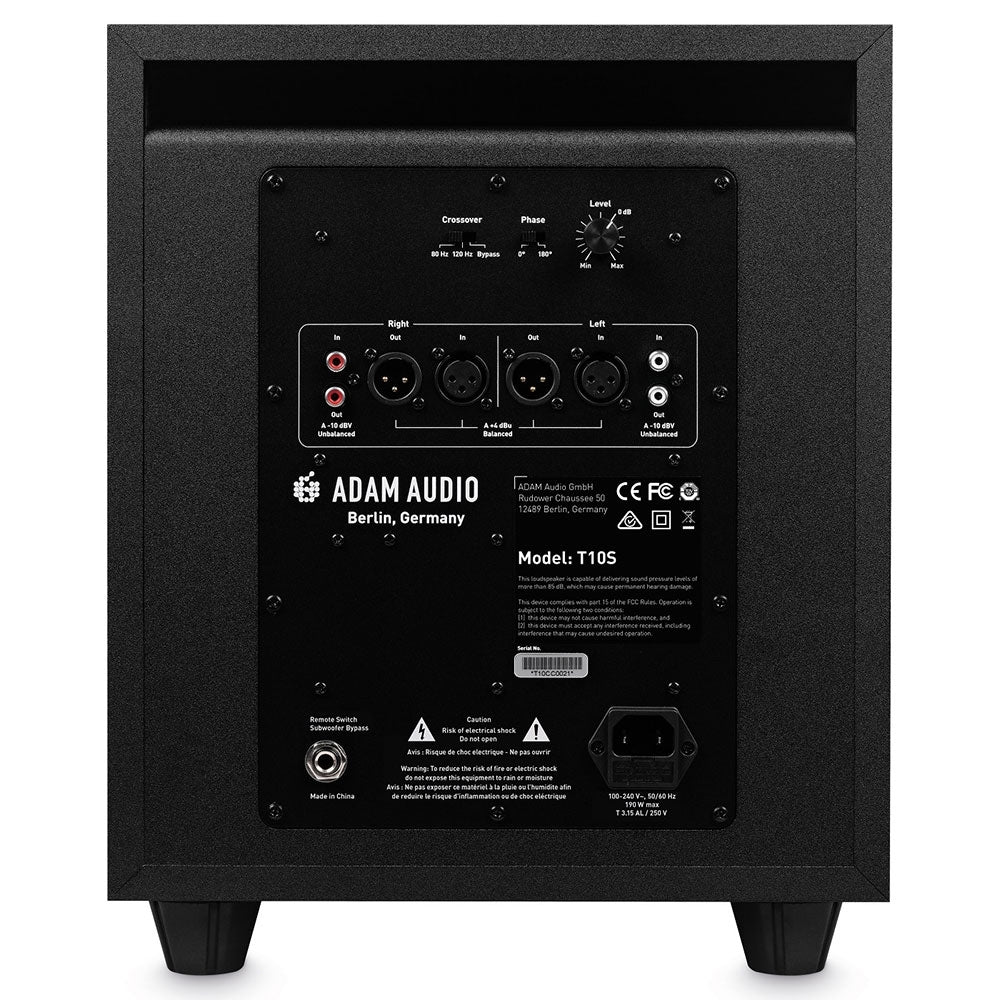 ADAM Audio T10S Active Subwoofer - Single
