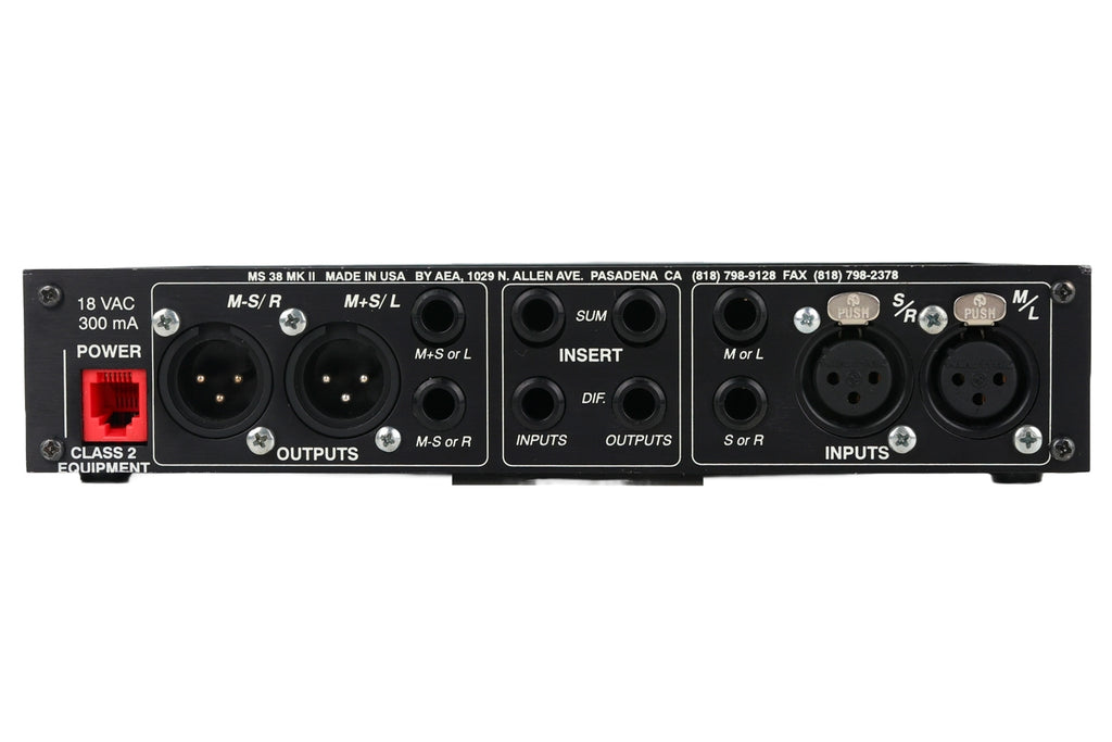 AEA MS 38 MK II Stereo Width Processor and M/S Stereo Decoder #3838008 (Used)