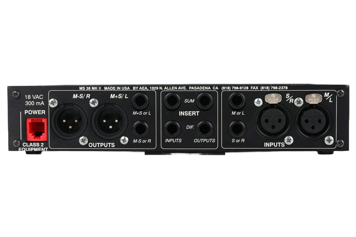 AEA MS 38 MK II Stereo Width Processor and M/S Stereo Decoder #3838008 (Used)