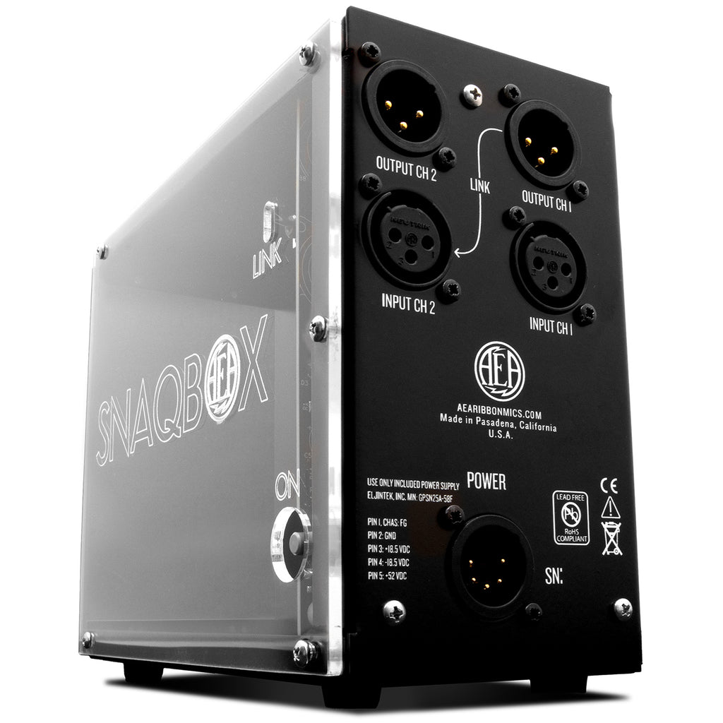AEA Snaqbox 2-Slot 500 Series Rack - Clear