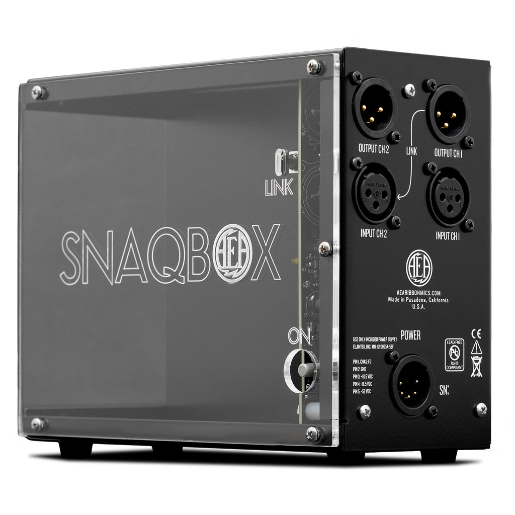 AEA Snaqbox 2-Slot 500 Series Rack - Clear