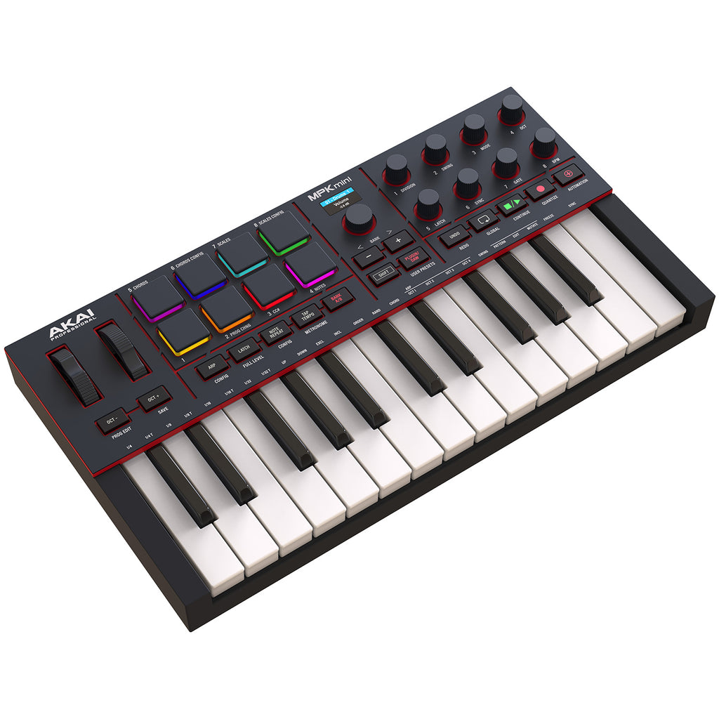 Akai Professional MPK Mini IV Compact MIDI Keyboard Controller - Black