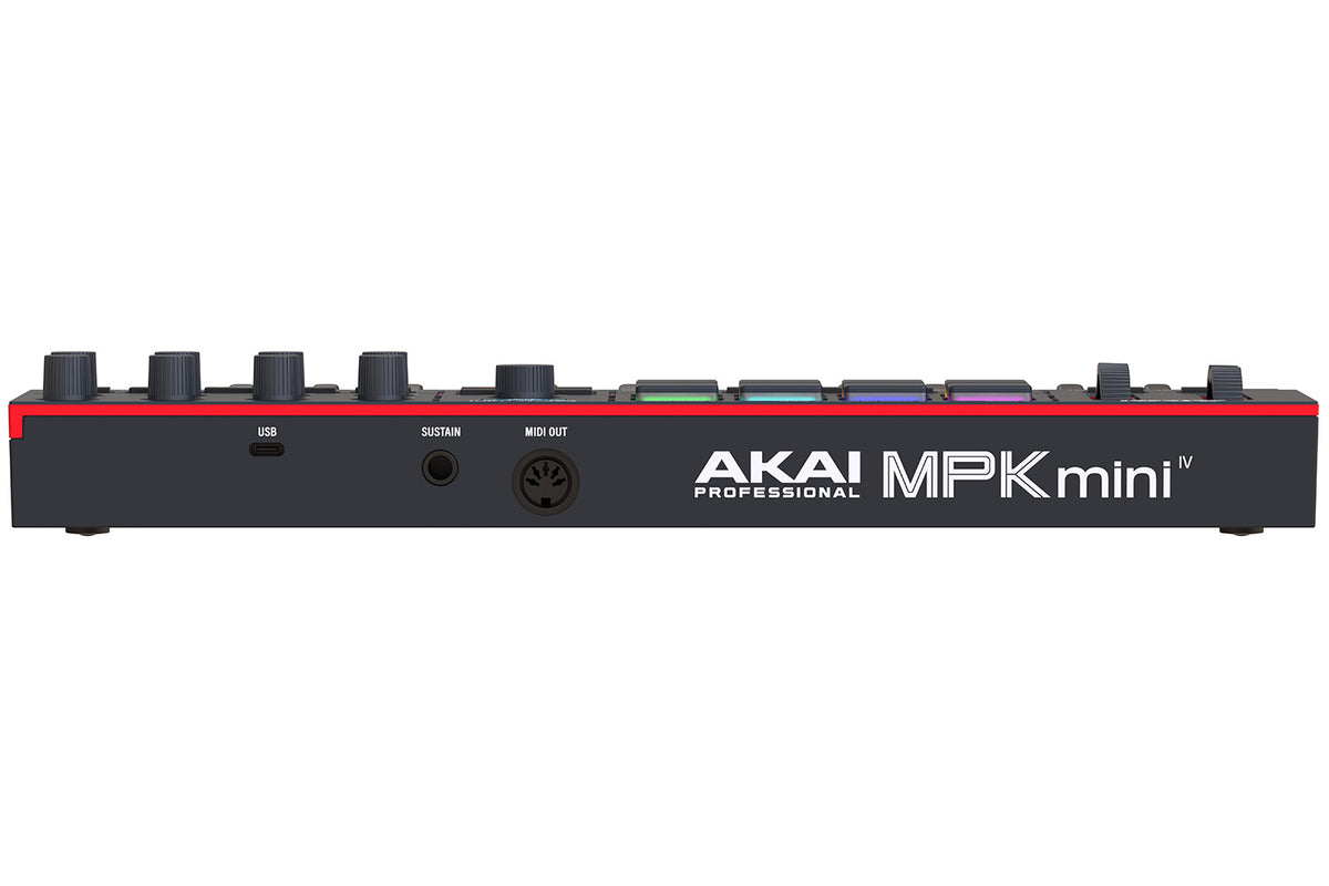 Akai Professional MPK Mini IV Compact MIDI Keyboard Controller - Black