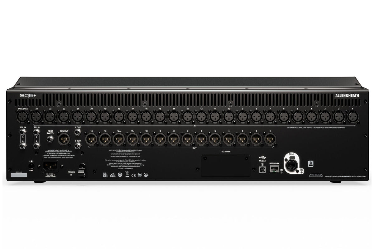 Allen & Heath SQ6+ 24-Input/48-Channel Digital Mixer with RackUltra FX (Demo Deal)