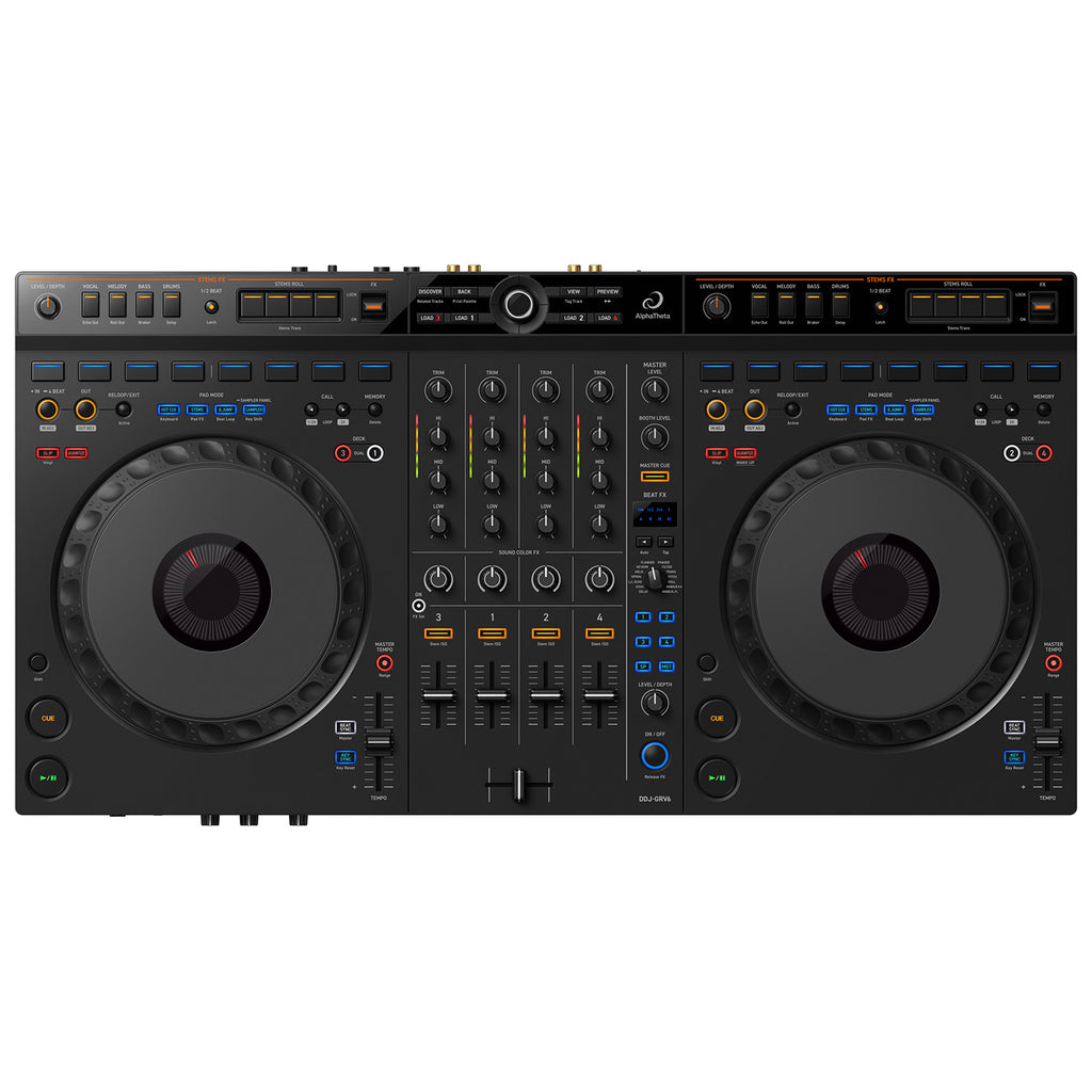 AlphaTheta DDJ-GRV6 4-Channel DJ Controller with Groove Circuit