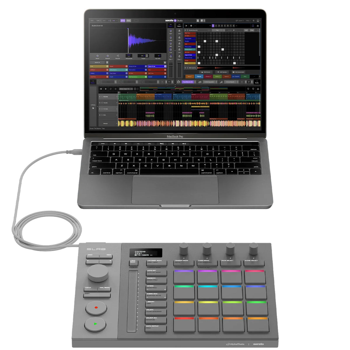 AlphaTheta SLAB Music Production MIDI Pad Controller