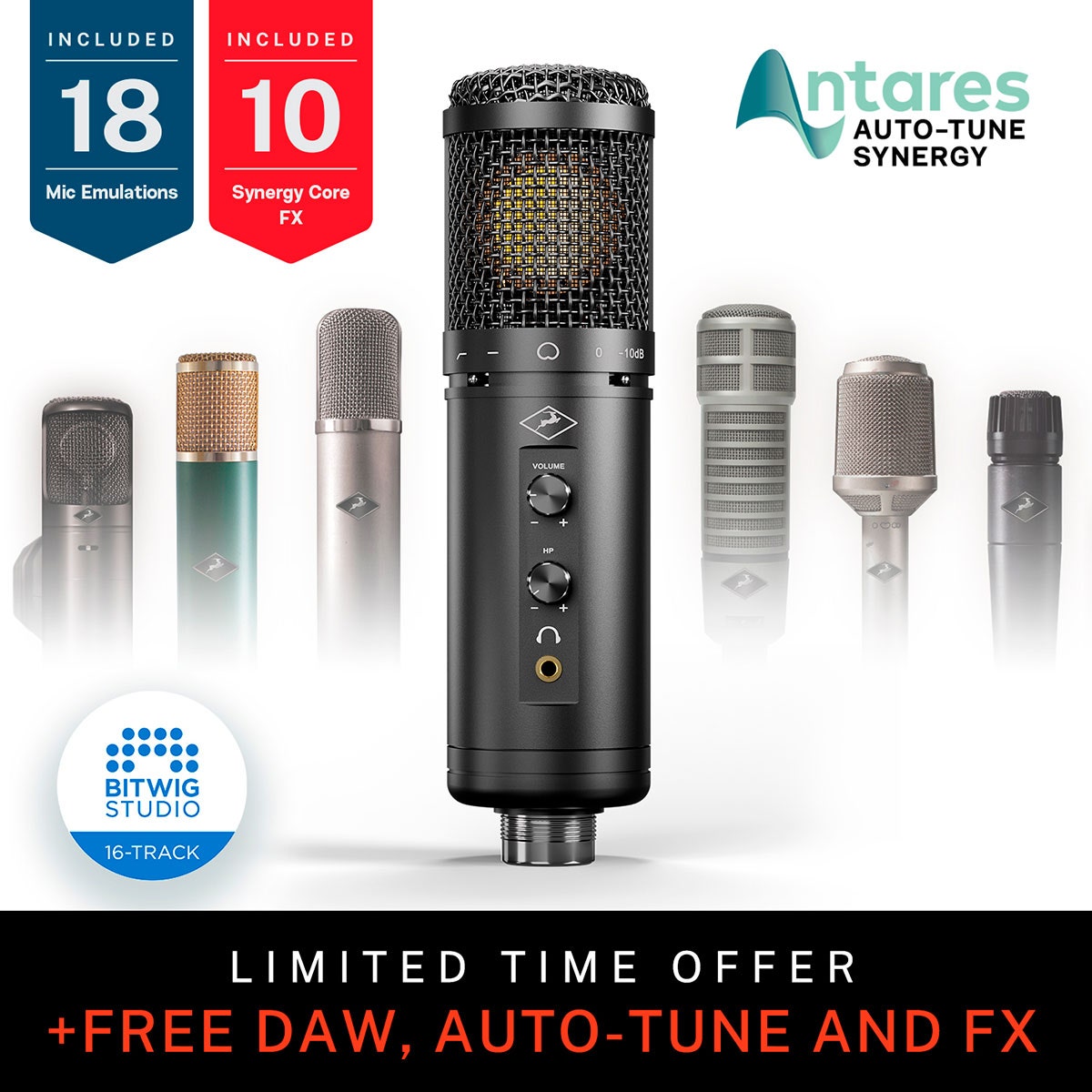 Antelope Audio Axino Synergy Core Cardioid USB Modeling Microphone