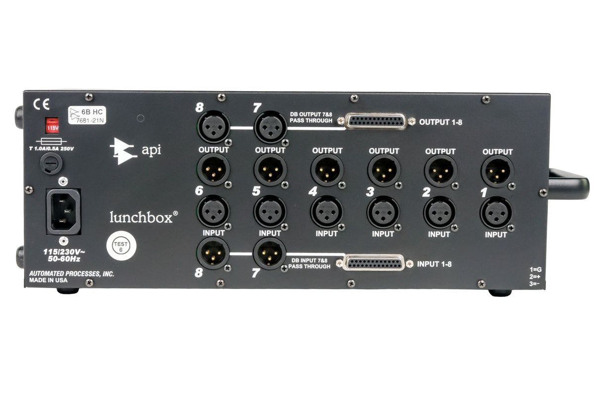 API 500-6B 500 Series 6-Slot Module Lunchbox #7681-21N (Used)