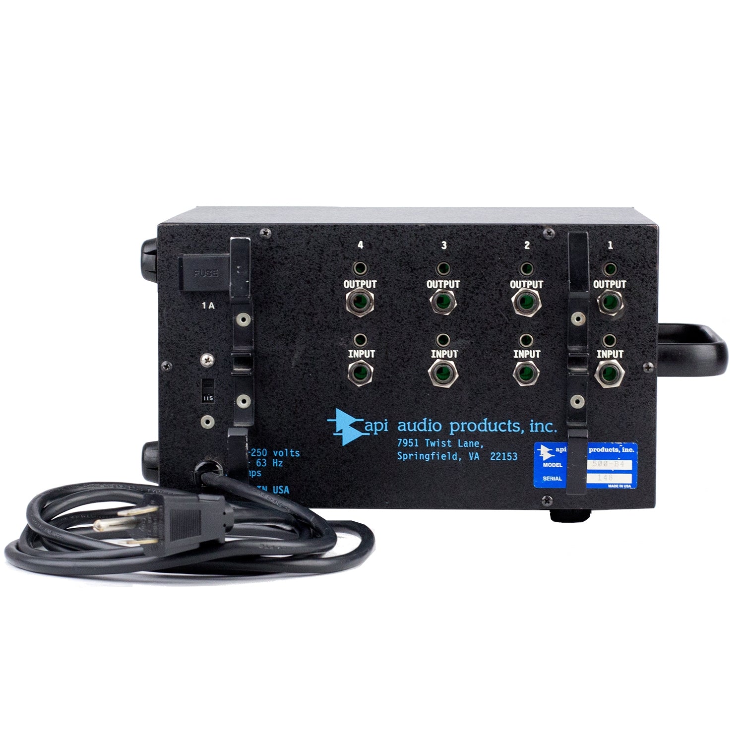 【ジャンク】API lunchbox 4スロット API 500 B4 Four Slot Lunchbox #148 (Used) – Vintage King
