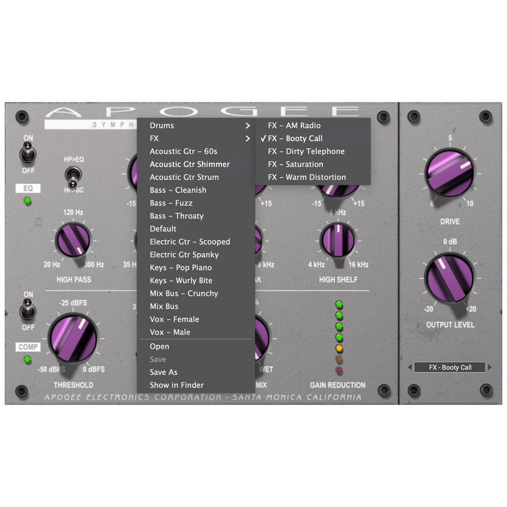 Apogee Digital Symphony ECS Channel Strip Plug-in - Electronic Delivery