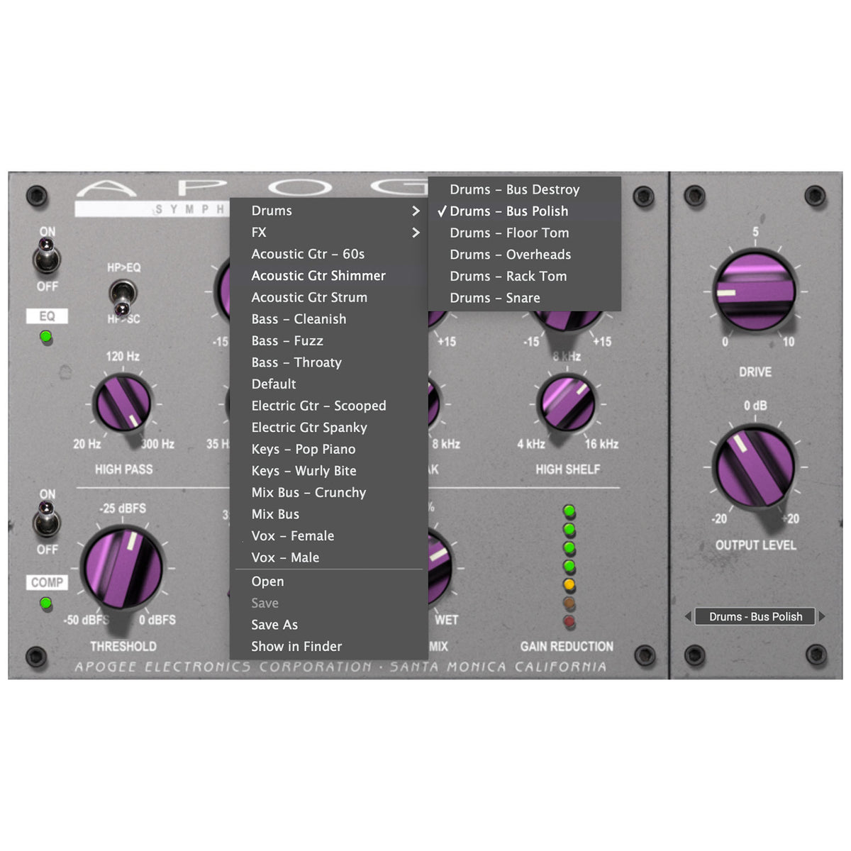 Apogee Digital Symphony ECS Channel Strip Plug-in - Electronic Delivery