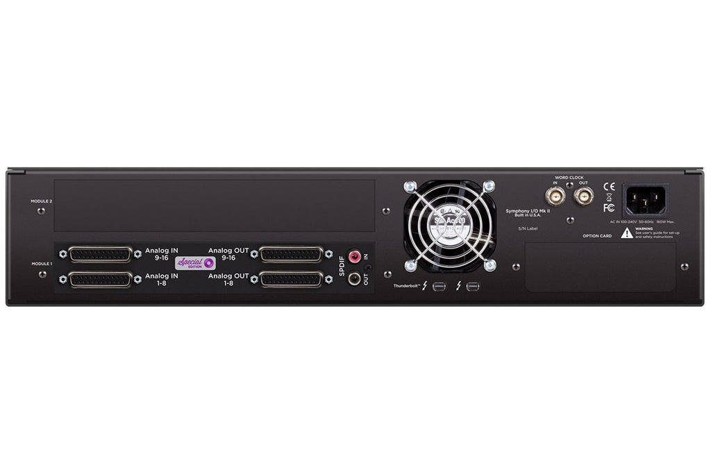 Apogee Symphony I/O MKII Thunderbolt Interface with Special Edition 16x16 Analog I/O
