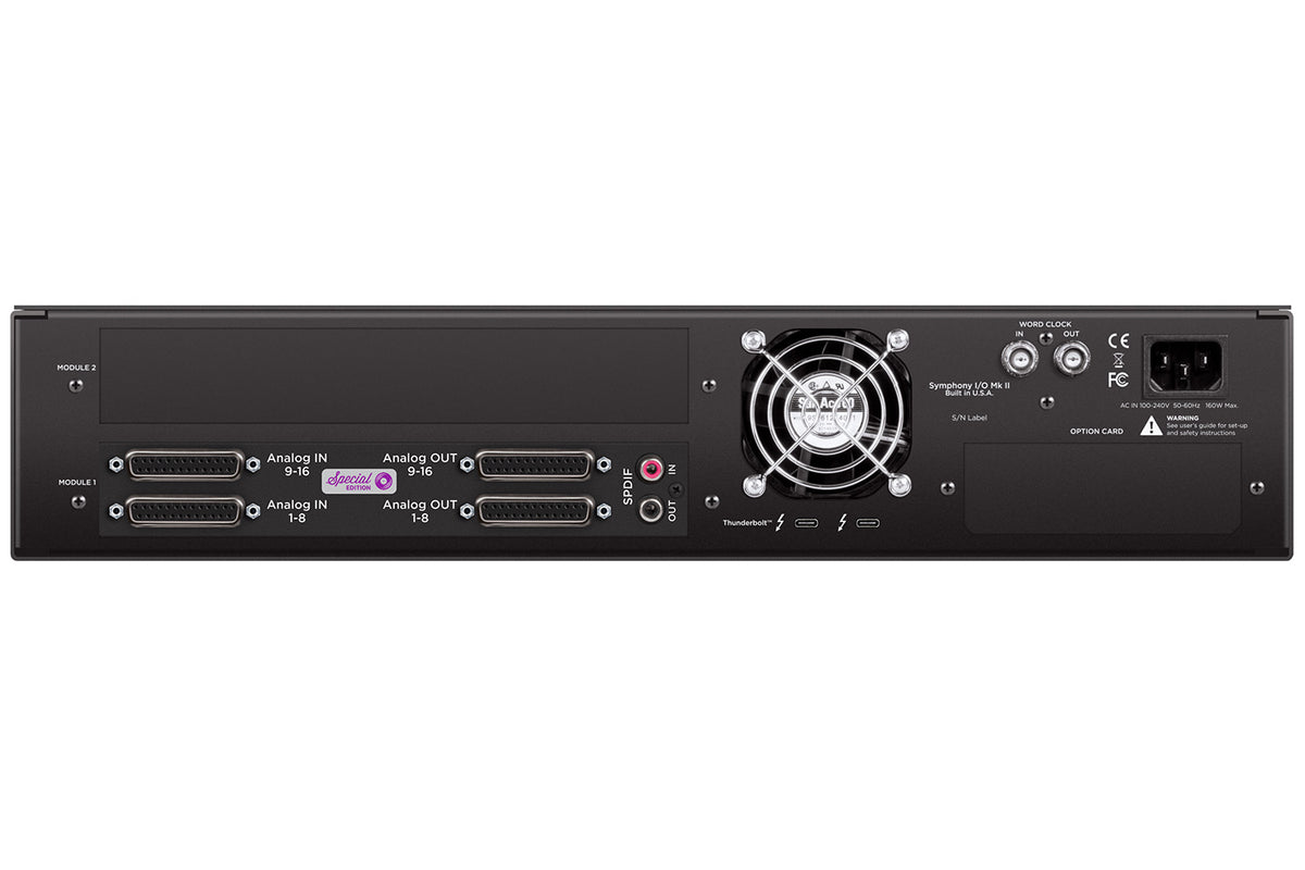 Apogee Symphony I/O MKII Thunderbolt 3 Interface with 16x16SE I/O Module