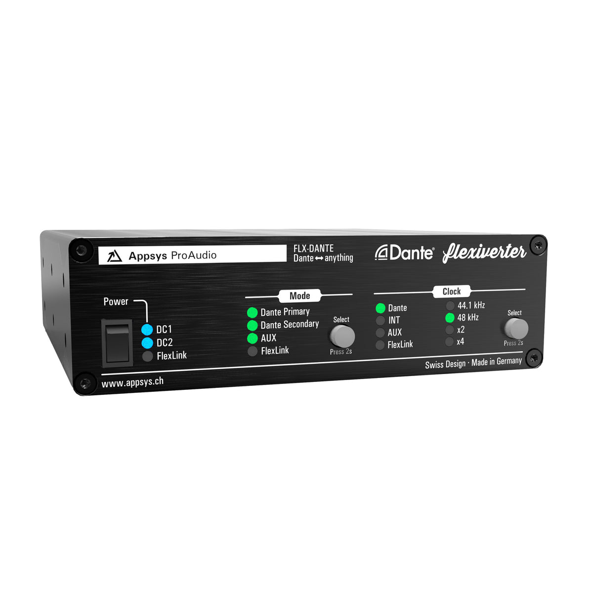 Appsys ProAudio Flexiverter FLX-DANTE 64-Channel Dante Digital Audio Converter