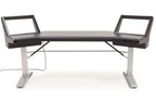Argosy HALO.SE2 Sit-Stand Workstation Desk Base Unit - Mahogany Finish