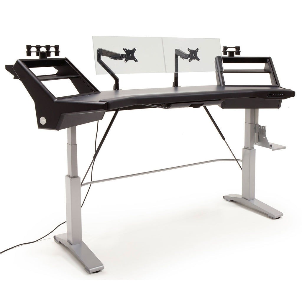 Argosy HALO.SE2 Ultimate Sit-Stand Workstation Desk - Fingerprint Resistant Black