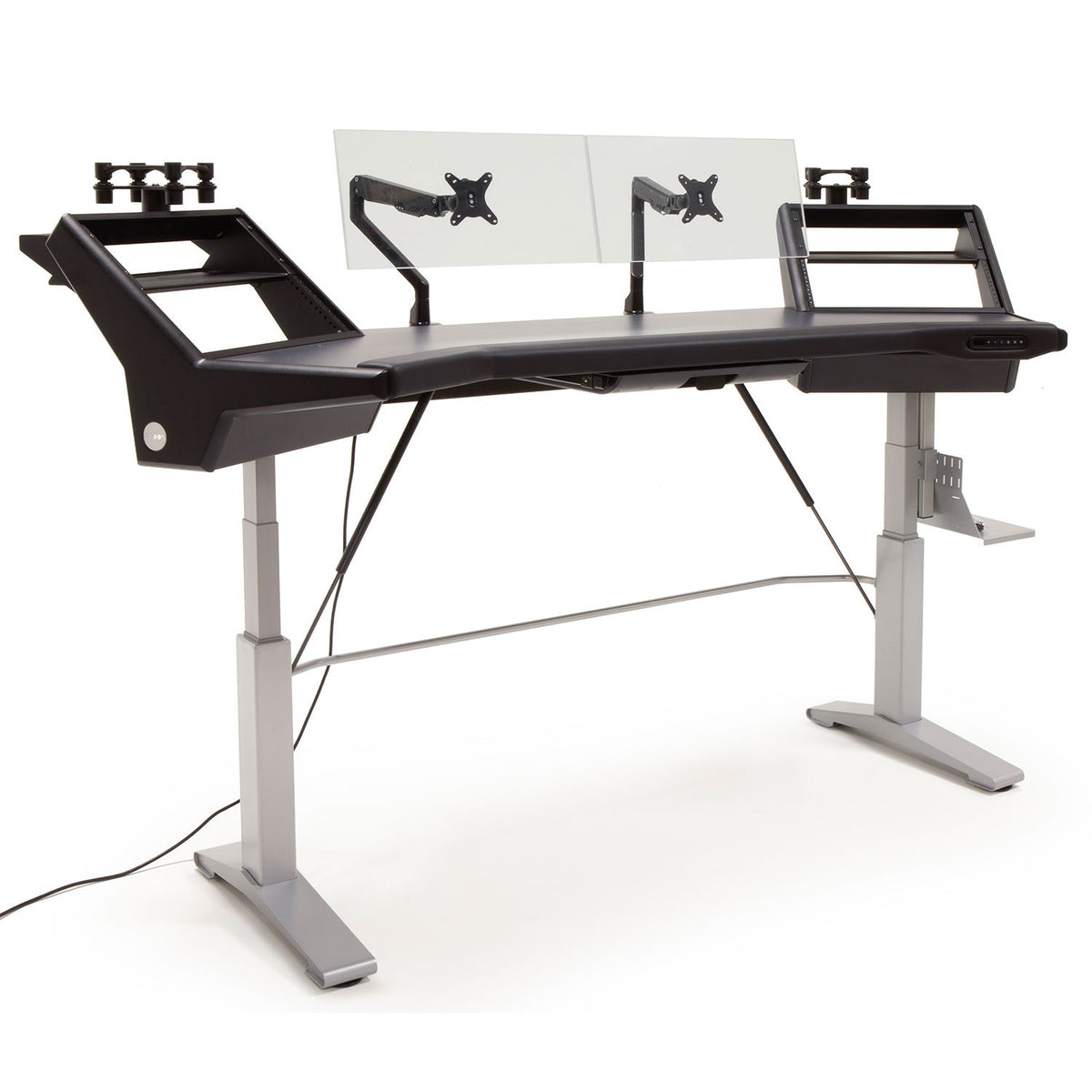Argosy HALO.SE2 Ultimate Sit-Stand Workstation Desk - Fingerprint Resistant Black