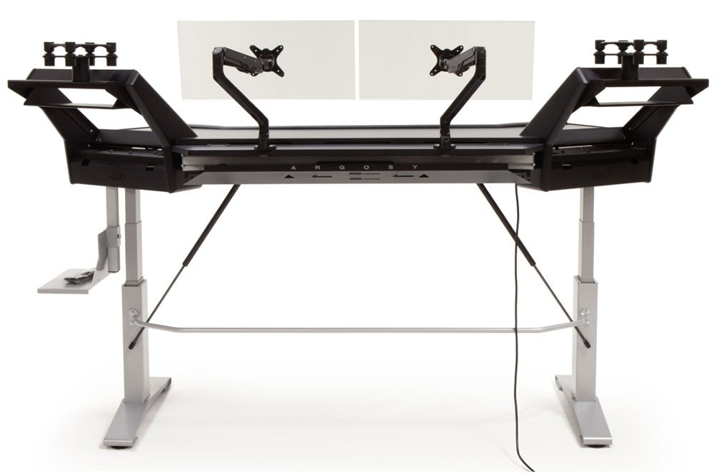 Argosy HALO.SE2 Ultimate Sit-Stand Workstation Desk - Fingerprint Resistant Black