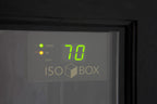 Argosy IsoBox PRO 12RU Sound Isolation Cabinet - Black Satin/Oak Trim, Left Door Swing