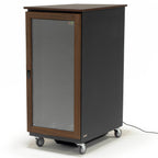 Argosy IsoBox PRO 24RU Sound Isolation Cabinet - Walnut Trim, Left Door Swing