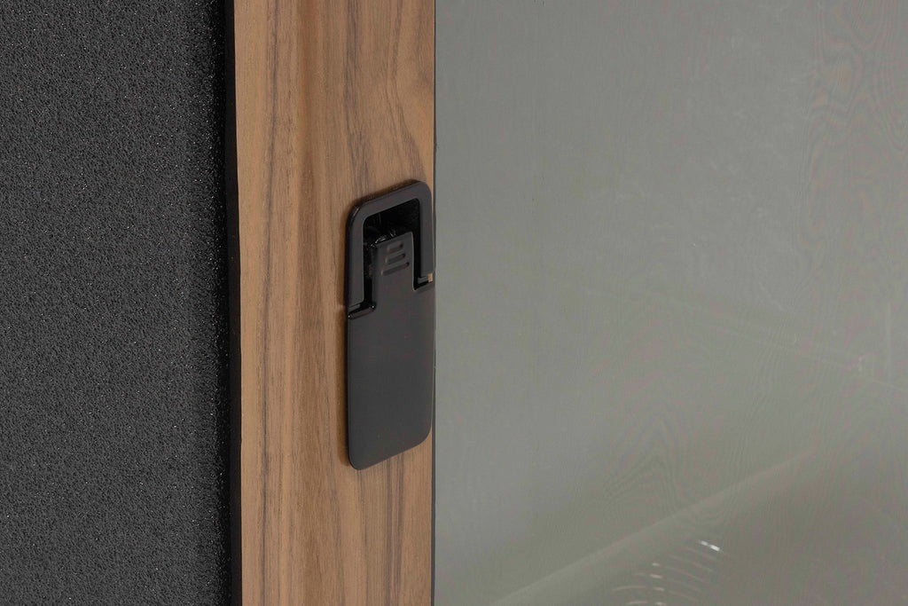 Argosy IsoBox PRO 24RU Sound Isolation Cabinet - Walnut Trim, Left Door Swing
