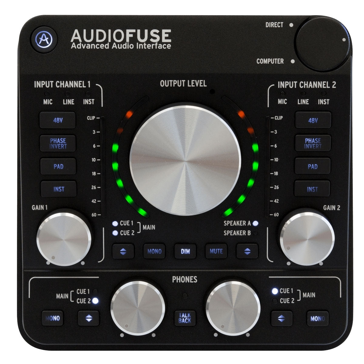 Arturia Audiofuse Rev2 Desktop USB Audio Interface - Black