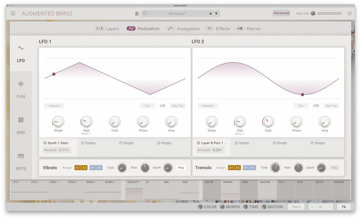 Arturia Augmented BRASS Virtual Instrument - Elec Del