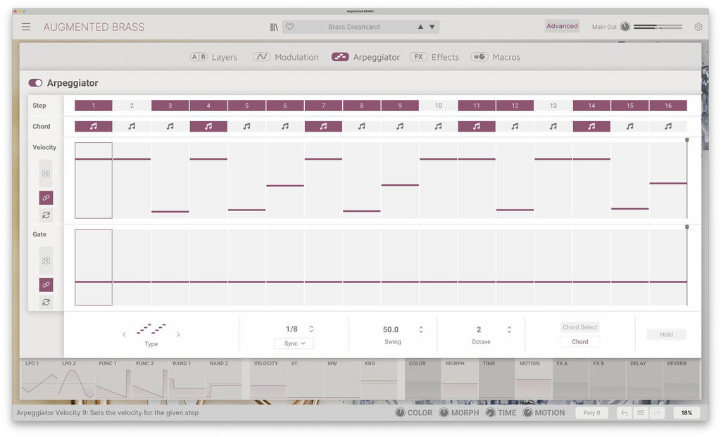 Arturia Augmented BRASS Virtual Instrument - Elec Del