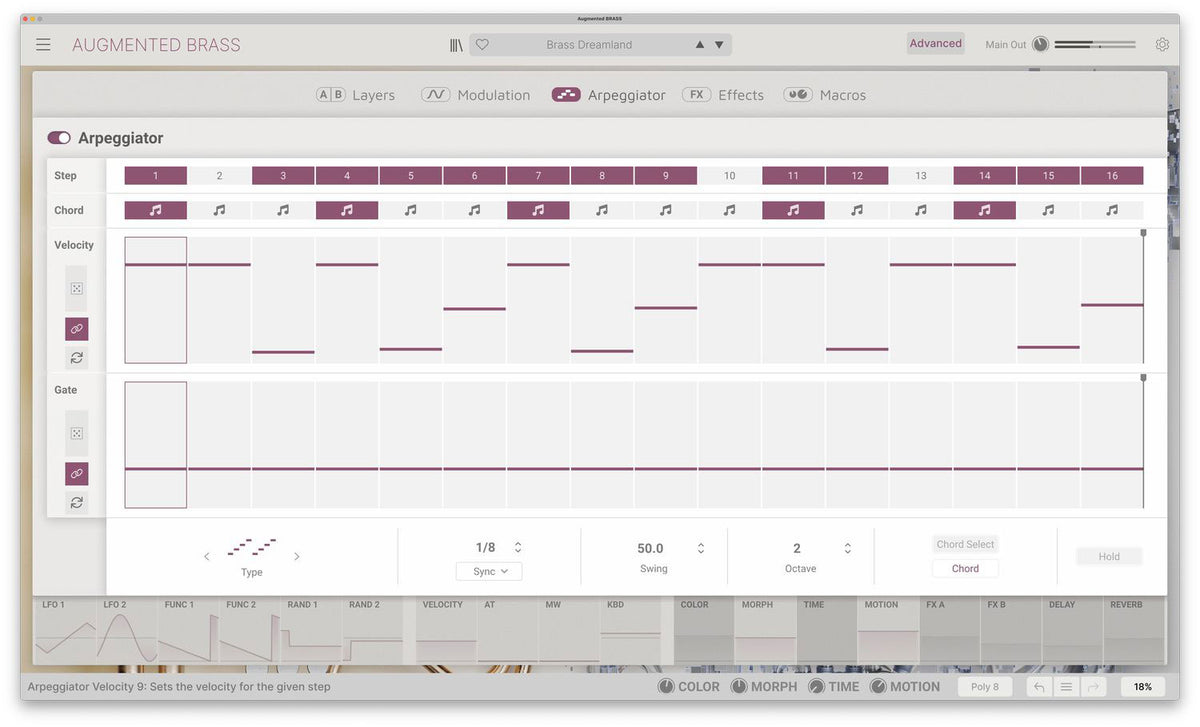 Arturia Augmented BRASS Virtual Instrument - Elec Del
