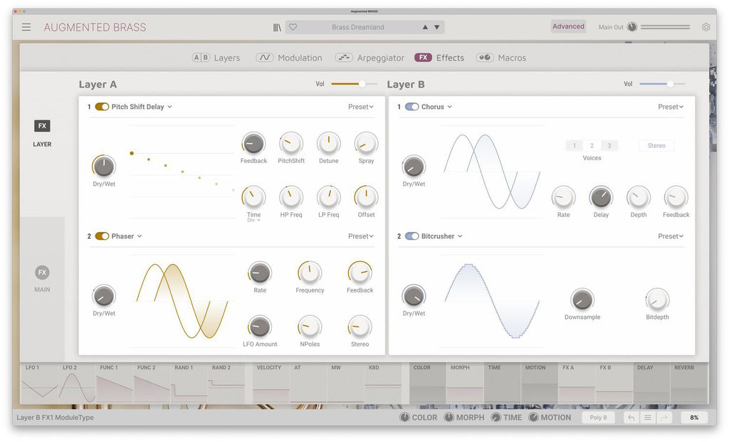 Arturia Augmented BRASS Virtual Instrument - Elec Del