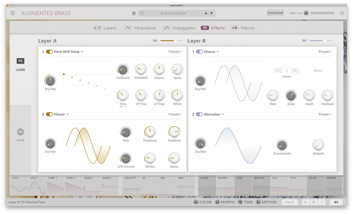 Arturia Augmented BRASS Virtual Instrument - Elec Del