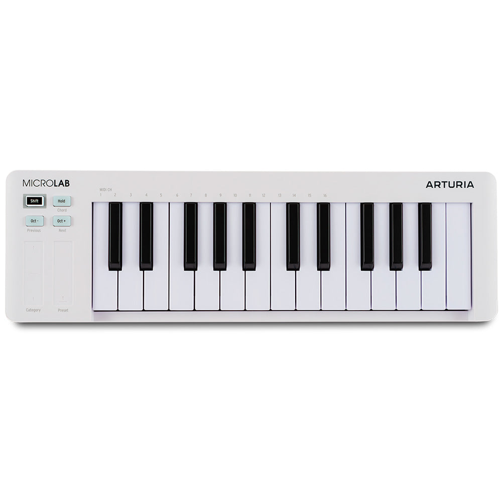 Arturia MicroLab mk3 Portable MIDI Controller - White