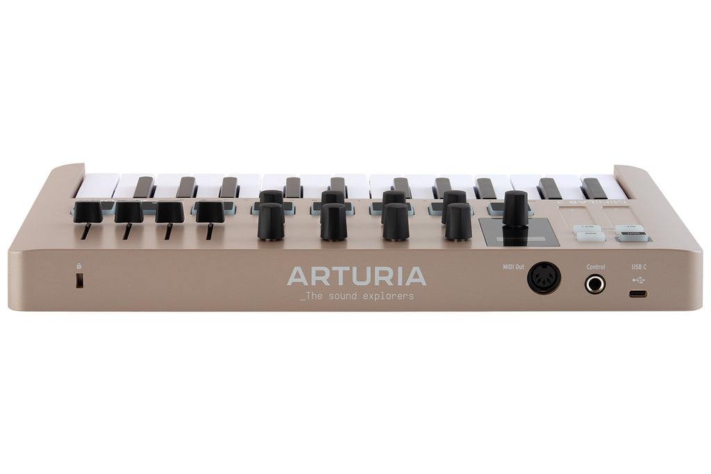 Arturia MiniLab 3 25-Note Compact MIDI Keyboard and Pad Controller - Champagne