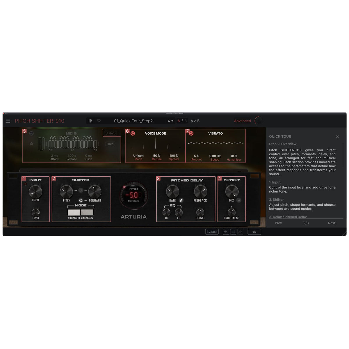 Arturia Pitch SHIFTER-910 Virtual Harmonics Sculptor - Electronic Delivery