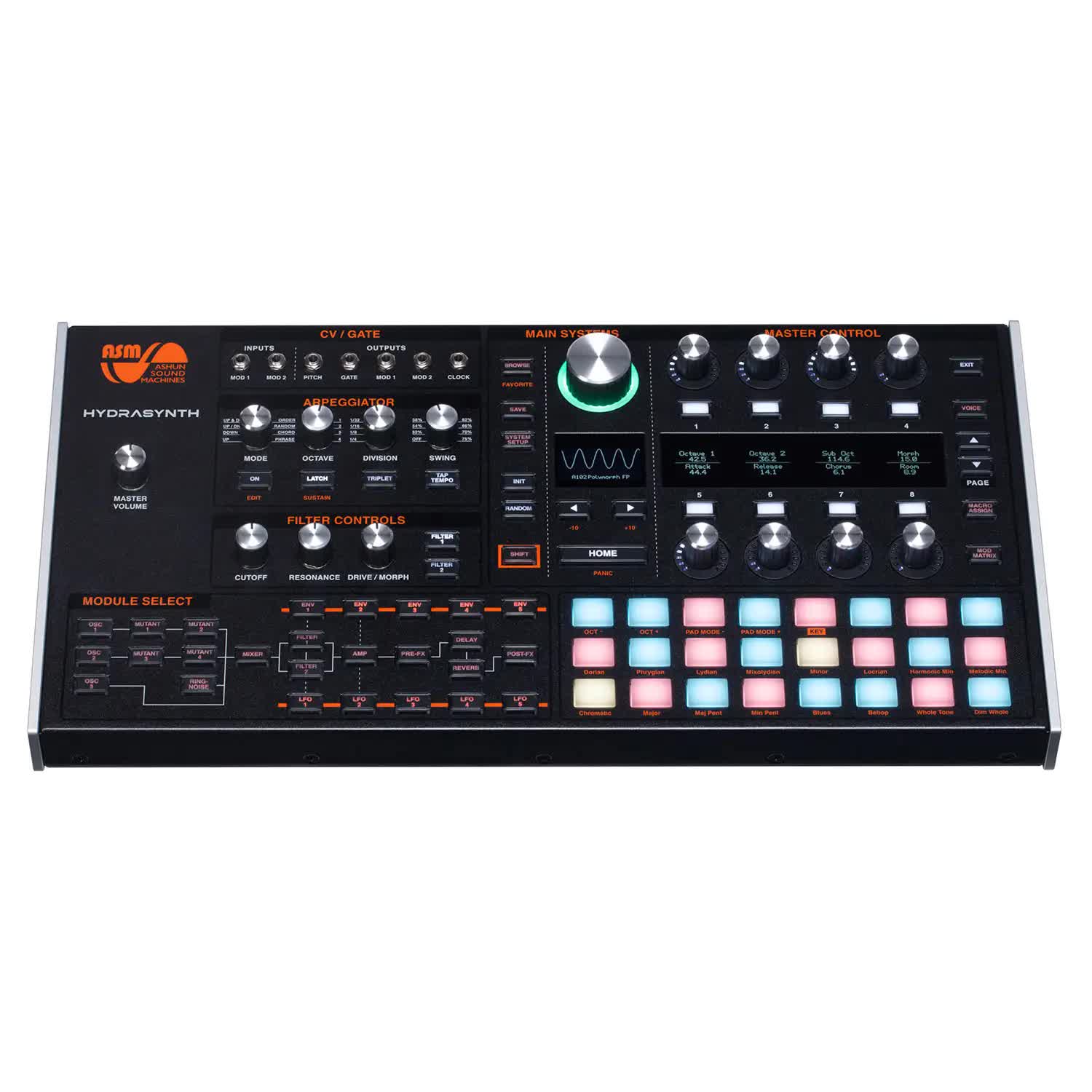 ニック ASM HYDRASYNTH desktop シンセサイザー ASM Hydrasynth Desktop 8-Voice Polyphonic Wave Morphing